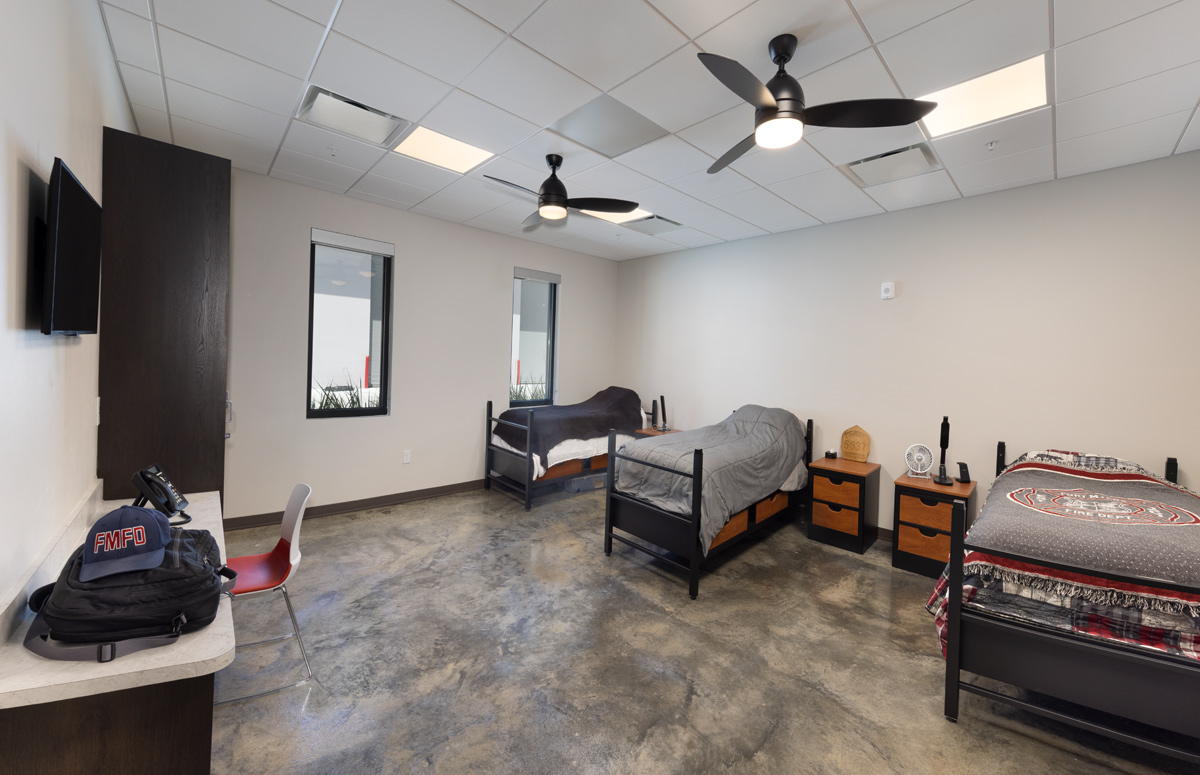 Interior living area view of the Fire and Rescue Station 17 Fort Myers, FL.